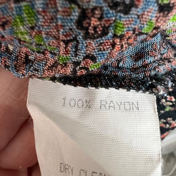 Vtg. Marsha Brander for Componix Women's Sz 10 Boho Floral Paisley Top 80s 90s - Picture 7 of 9